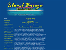 Tablet Screenshot of islandbreeze-rentals.com